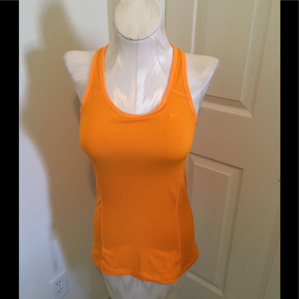 Nike DryFit tank new size S from expo orange /bra